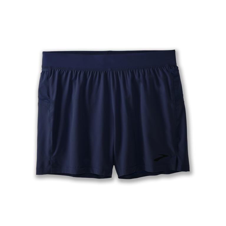 Brooks Sherpa 5 2-in-1 Running Shorts - Men's - Navy (63542-JQMH)